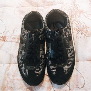 Rare! Leopard Coach Tennis Shoes, size 7